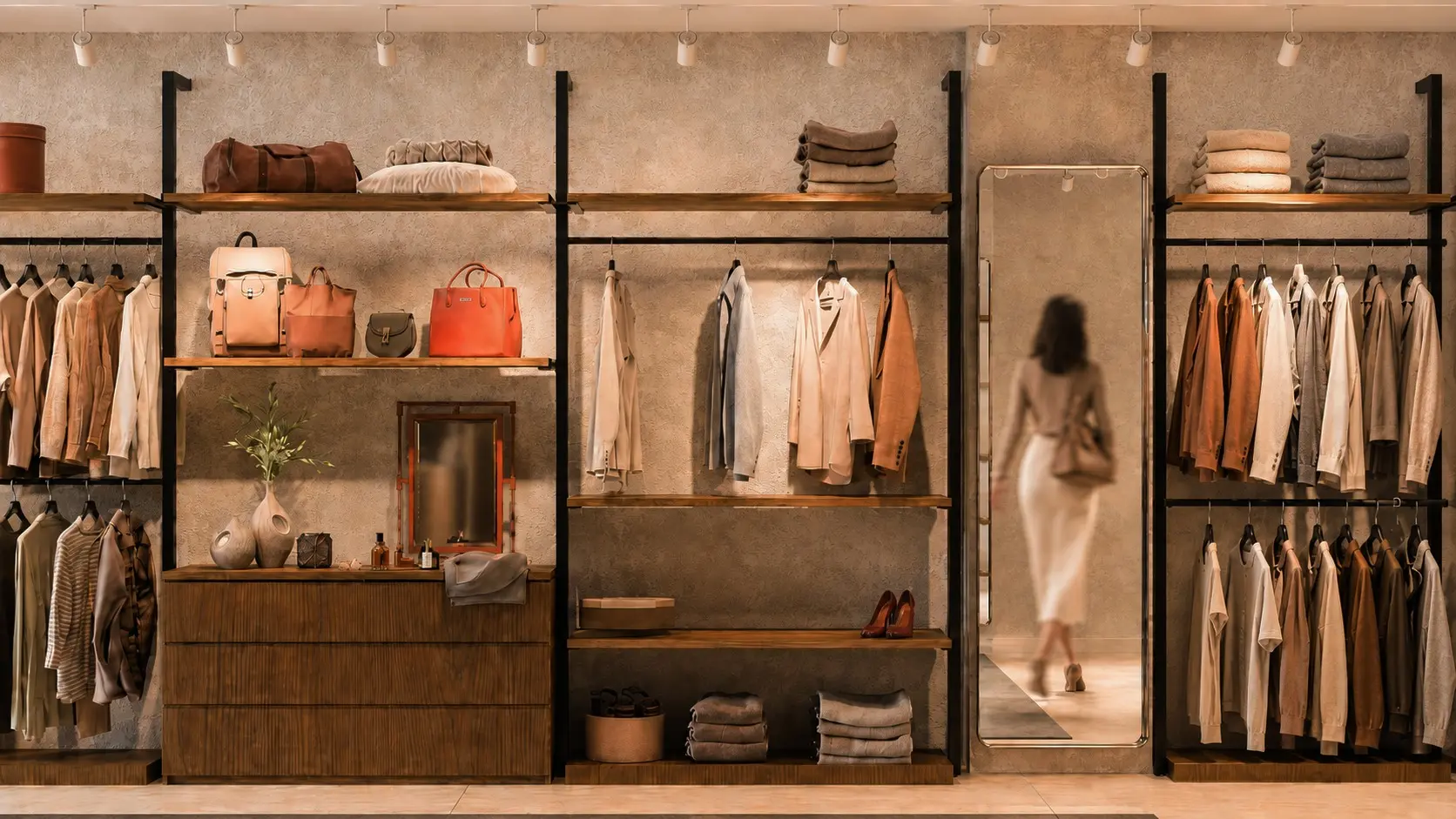 MISIRLI wall-mounted fashion displays