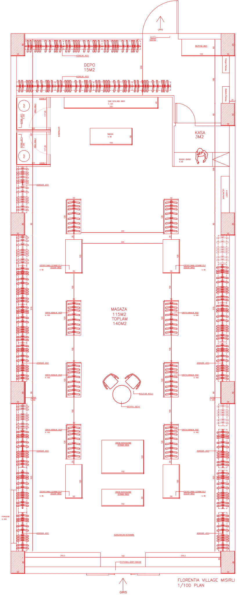 MISIRLI Istanbul Airport architectural floor plan