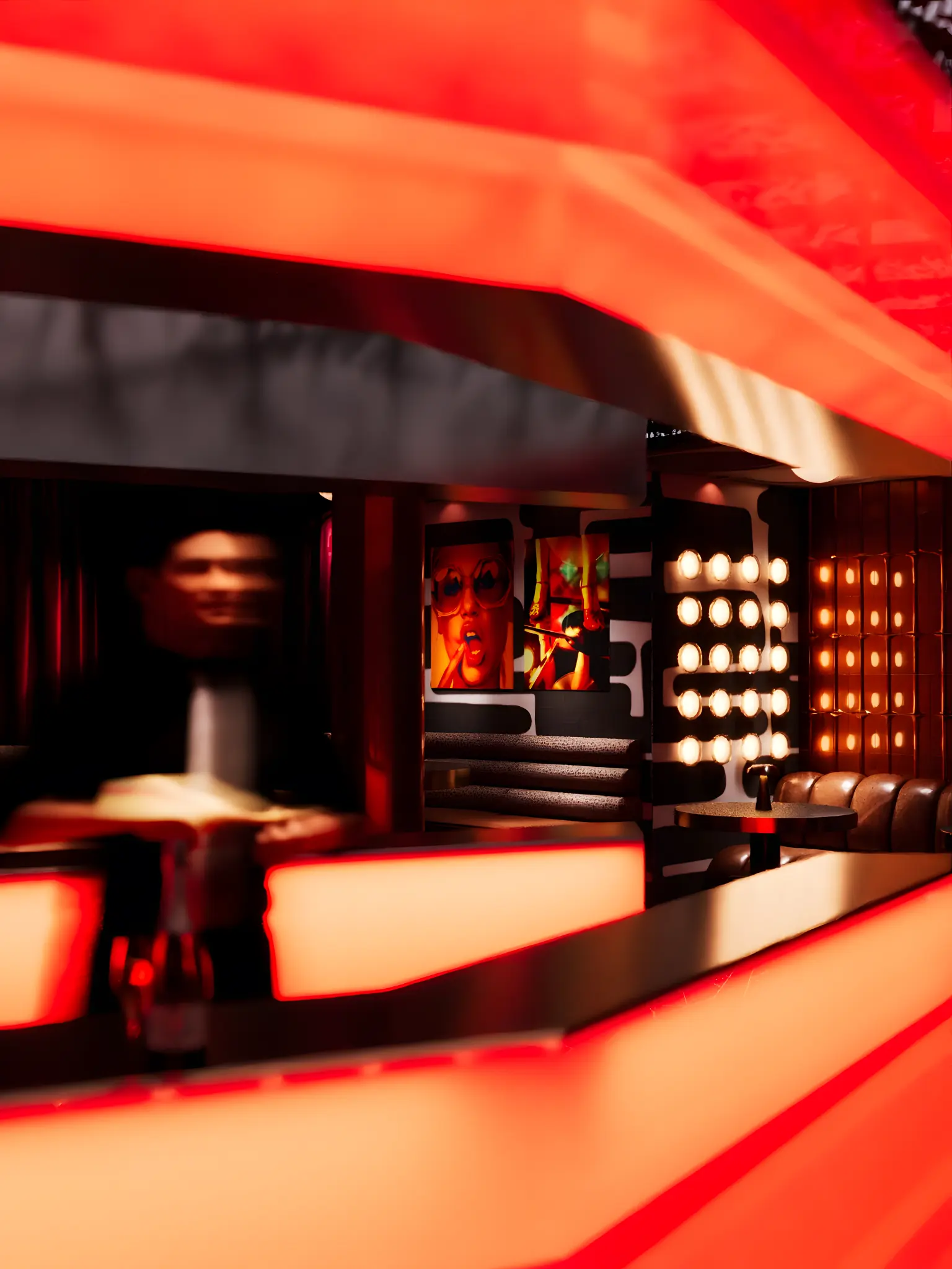 Tranquility Base glowing bar detail