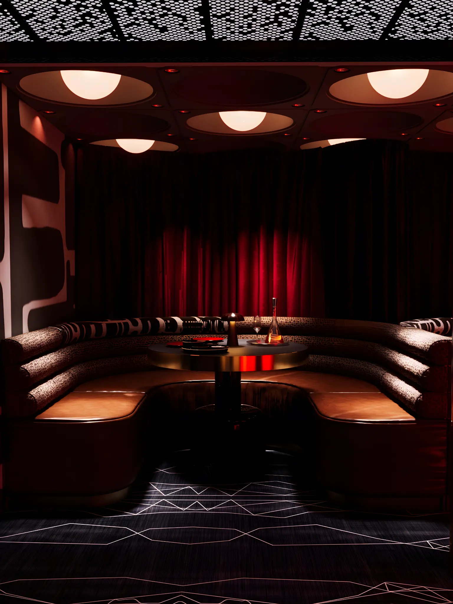Tranquility Base private dining booth